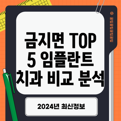 금지면 TOP 5 임플란트 치과 비교 분석