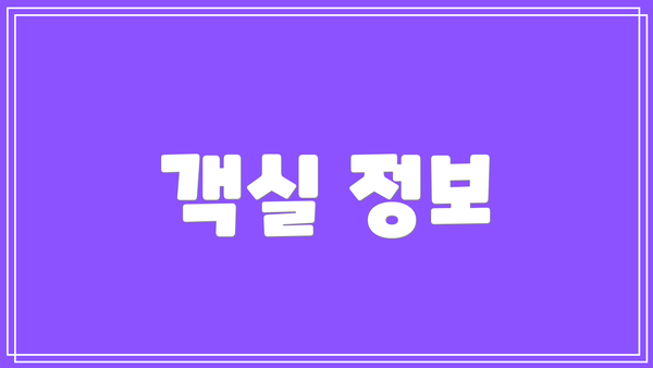 객실 정보