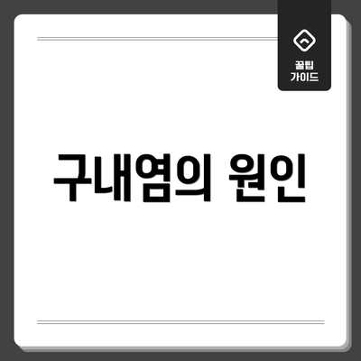 구내염의 원인