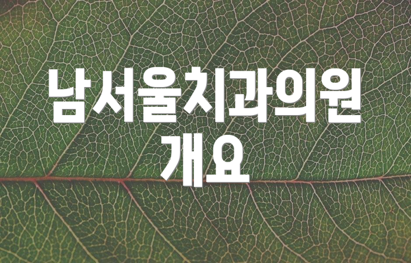 남서울치과의원 개요
