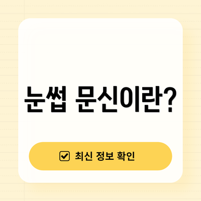 눈썹 문신이란?