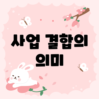 사업 결합의 의미