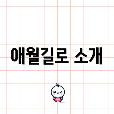 애월길로 소개