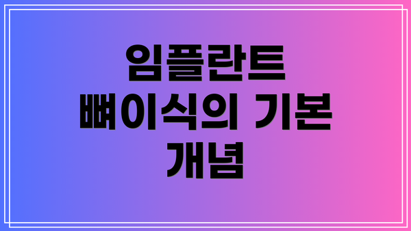 임플란트 뼈이식의 기본 개념