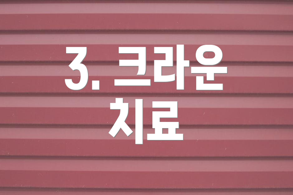 3. 크라운 치료