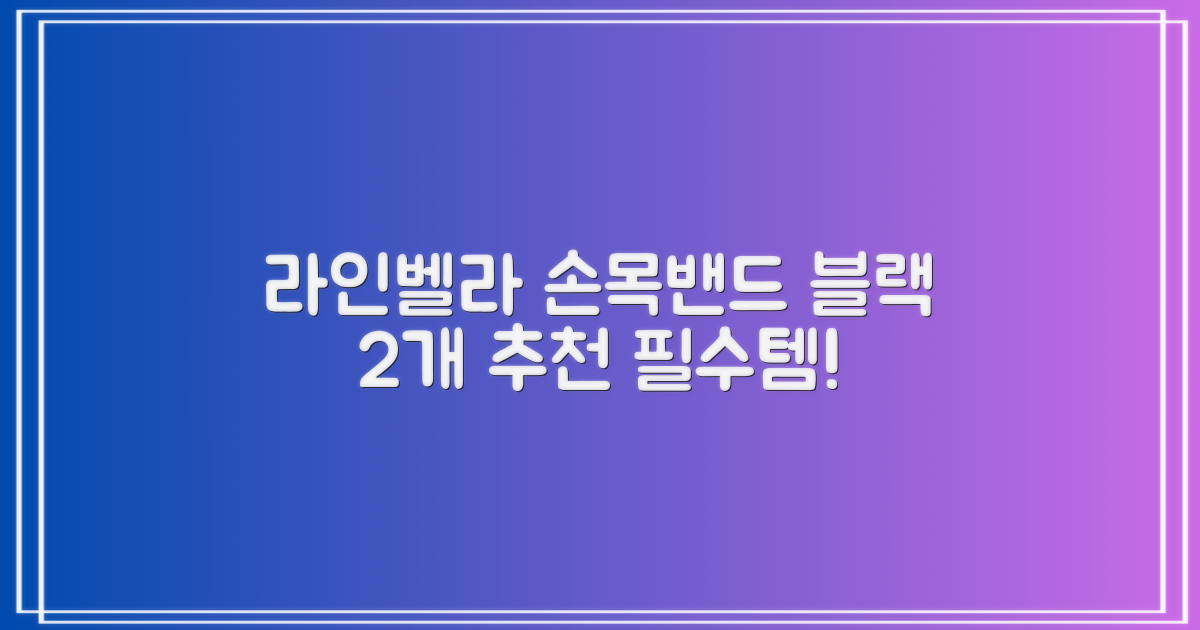 라인벨라 의료용 손목 압박용 밴드 블랙, 2개 추천 리뷰