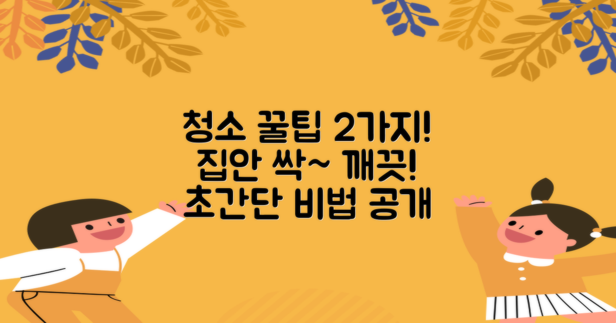 2가지 청소 팁