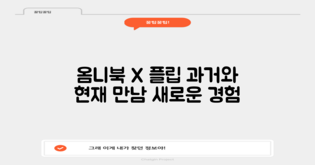 옴니북 X 플립: 과거와 현재의 만남