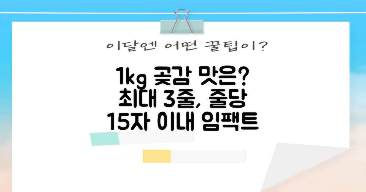 1kg 곶감, 맛은 어떨까?