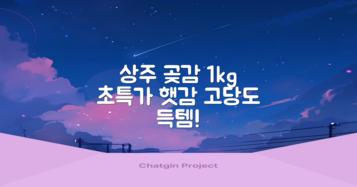 상주 곶감 초특가 1kg 고당도 햇감, 1개 추천 리뷰